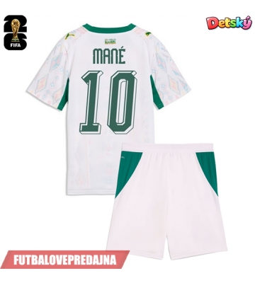 Lacne Dětský Futbalové dres Senegal Sadio Mane #10 MS 2026 Krátky Rukáv - Domáci (+ trenírky)
